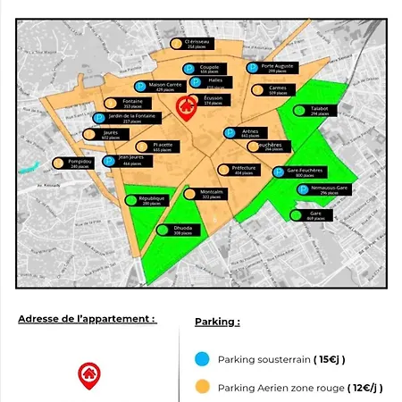 Hypercentre - 3min Des Arenes - Deco Scandinave Apartment Nimes